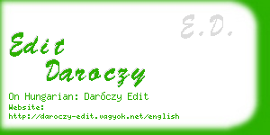 edit daroczy business card